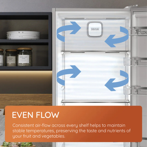 Hotpoint 60/40 Frost Free Fridge Freezer - Grey - Annotation - Even Flow