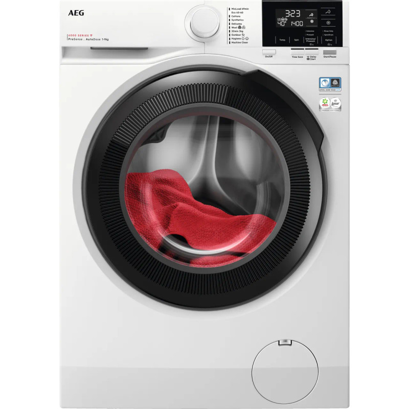 AEG 9Kg Washing Machine - White - Front shot