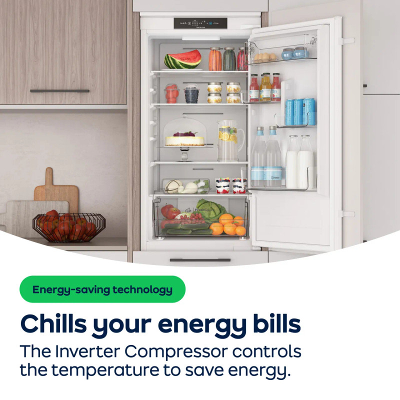 Indesit INK2 5322 W4UK 184cm High 70/30 No Frost Fridge Freezer - White - Inverter-Compressor
