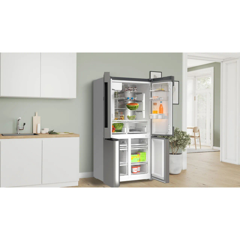 Bosch American Fridge Freezer - Stainless Steel - American fridge freezer in kitchen shot