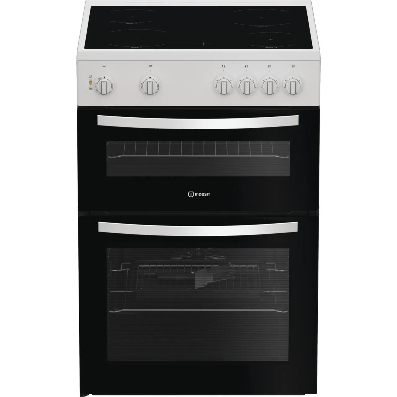 Indesit IDE6VMW Electric Cooker White - Frot shot