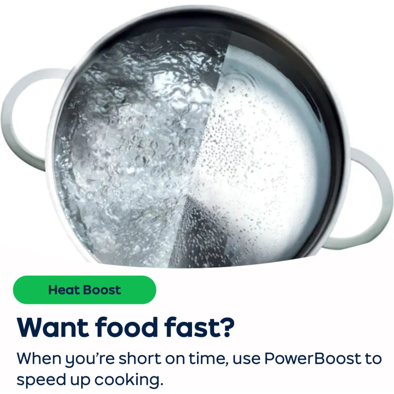 Bosch Series 2 PUG61RAA5B 59cm Induction Hob - Black - Annotation - Power boost shot