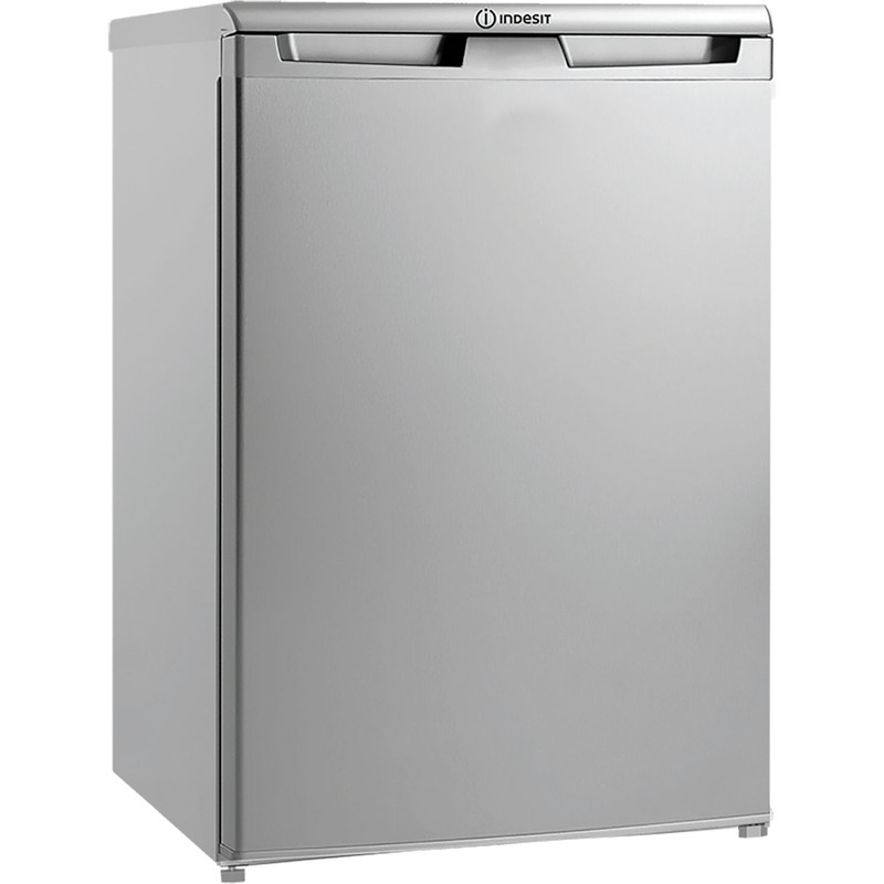 Indesit I55V1 112S UK Fridge - Silver - Right perpsective shot