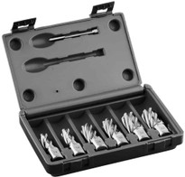 Euroboor 6 pc. HSS Annular Cutter Kit (1" D.O.C.) HCS.KIT/8 Tools Direct USA