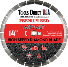  Tools Direct USA 14" Premium Red Asphalt Blade