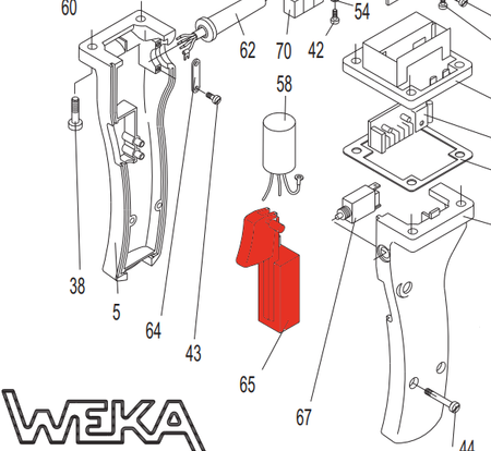 Weka DK12/DK13/DK16 Motor Switch