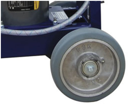 8" Rear Wheel | 20mm Arbor | Non-marking Gray 161458 Tools Direct USA