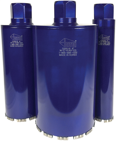 C-41AX G3 Short Dry/Wet Reinforced Concrete Diamond Core Bit by Diteq D30501. Tools Direct USA