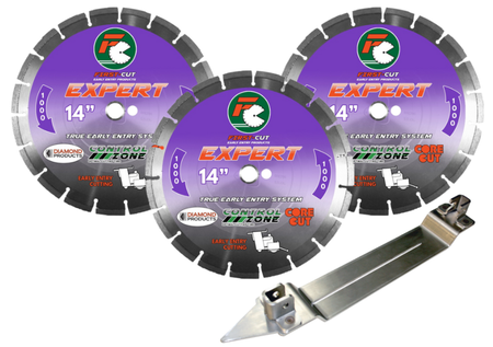 Core Cut Very Hard Aggregate First-Cut Expert Blade Combo Pack 64145/66117x2_ Tools Direct USA