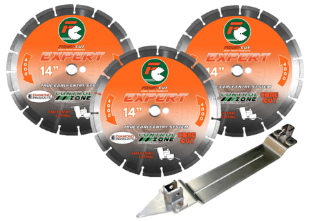 Core Cut Medium Aggregate First-Cut Expert Blade Combo Pack 64150/68407x2_ Tools Direct USA
