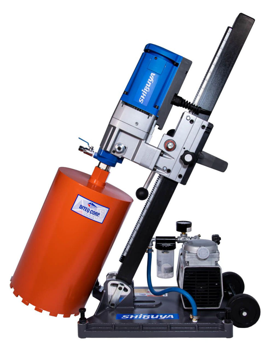 BluDrill HH1531 ABV Combo Handheld Core Drill w/ Vac Pump by Shibuya DR2032 Shibuya