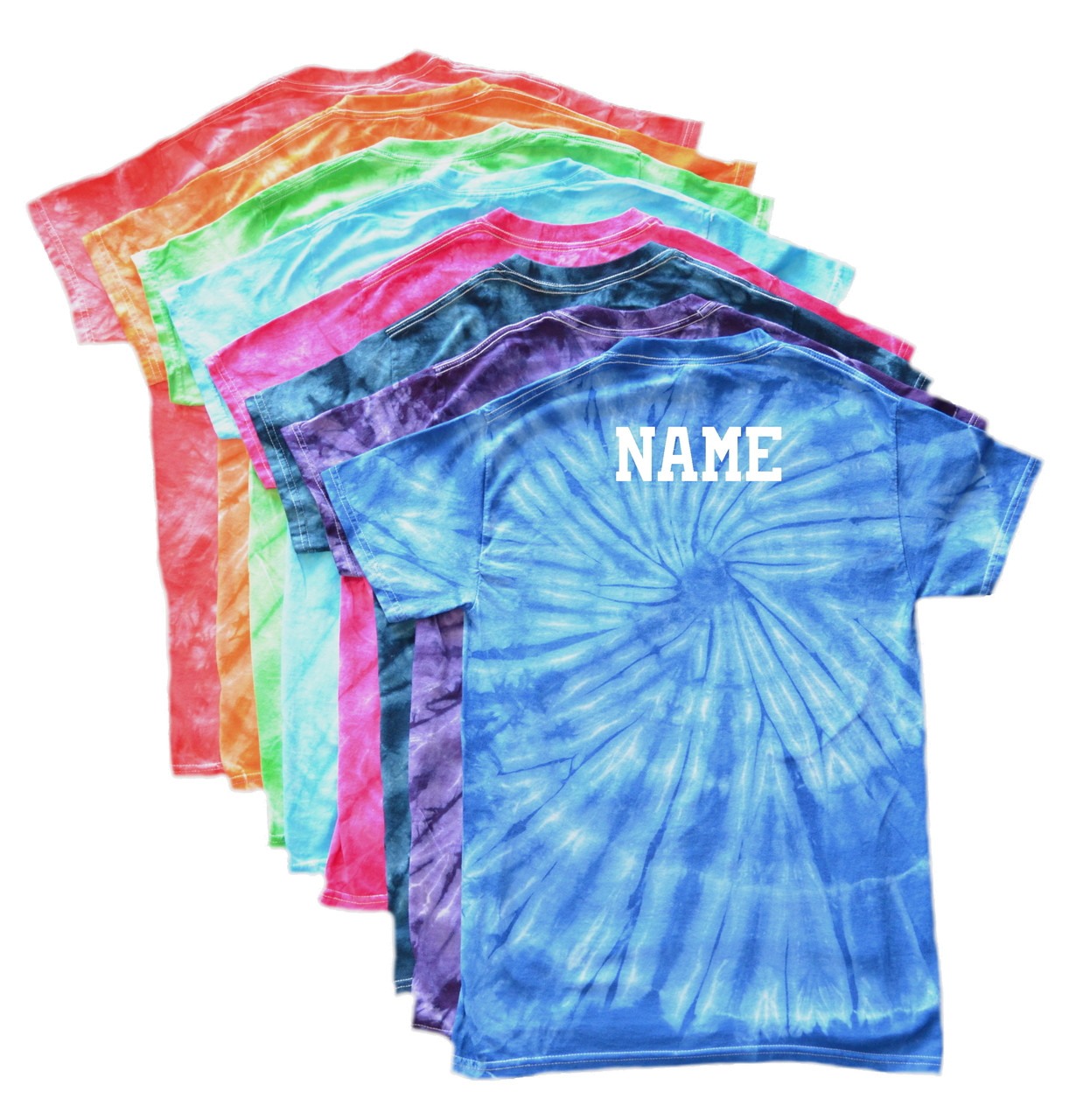 Tie dye cheer shirts clearance