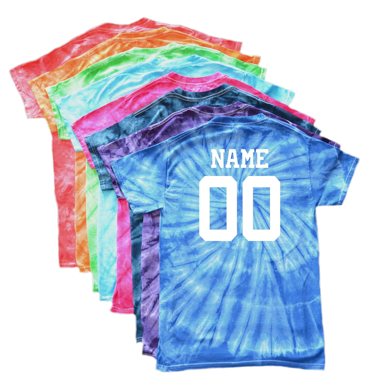tie dye softball jersey
