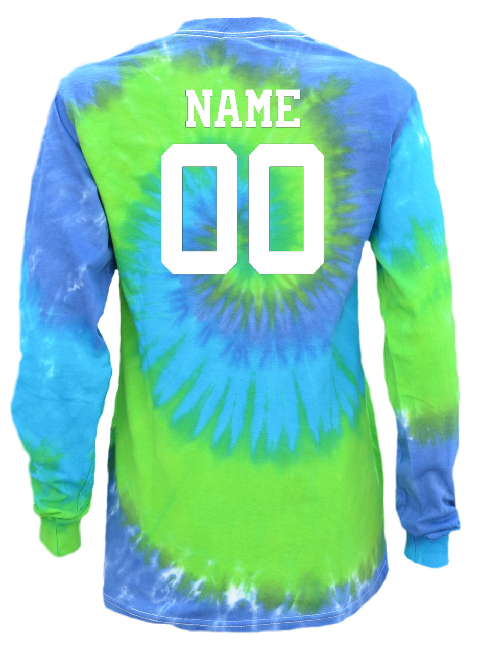 tie dye softball jersey