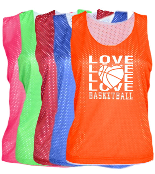 Basketball Pinnie "Love Basketball" Logo