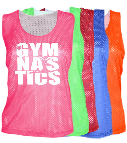 Gymnastics Pinnie "Stacked" Logo