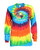 Basketball Tie Dye Rainbow Long Sleeve "Swoosh Happens" Logo