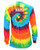 Custom Dance Tie Dye Rainbow Long Sleeve "Dancer" Logo