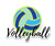 Volleyball Script Sticker