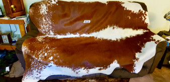 Brown and White Cowhide 4