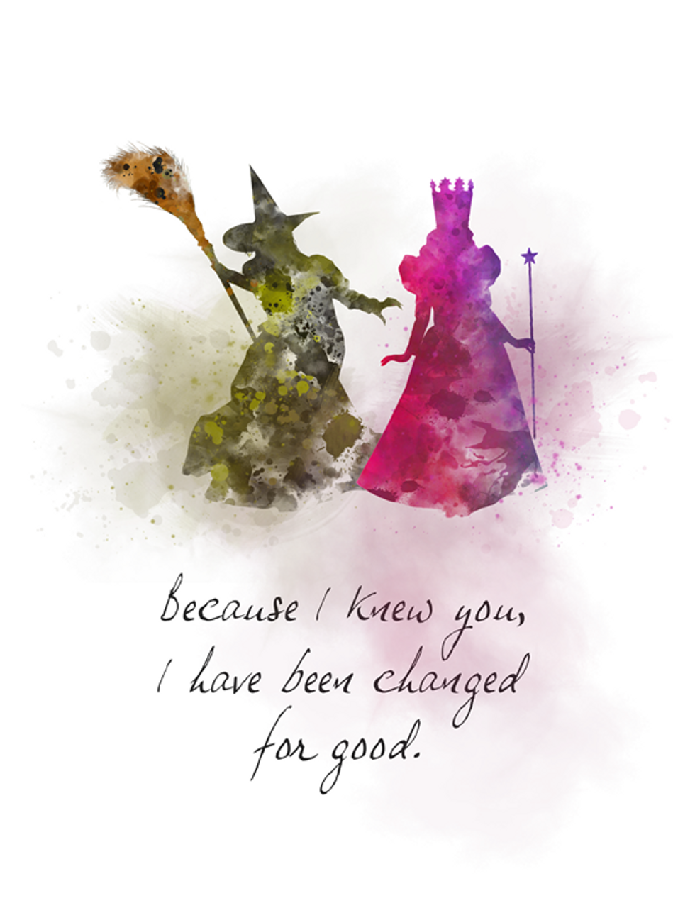 Glinda the Good Witch Wizard of Oz Watercolor Print Illustrations Wall Deco...