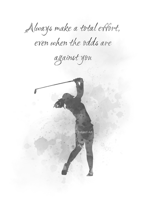 Golfer Ladies Quote