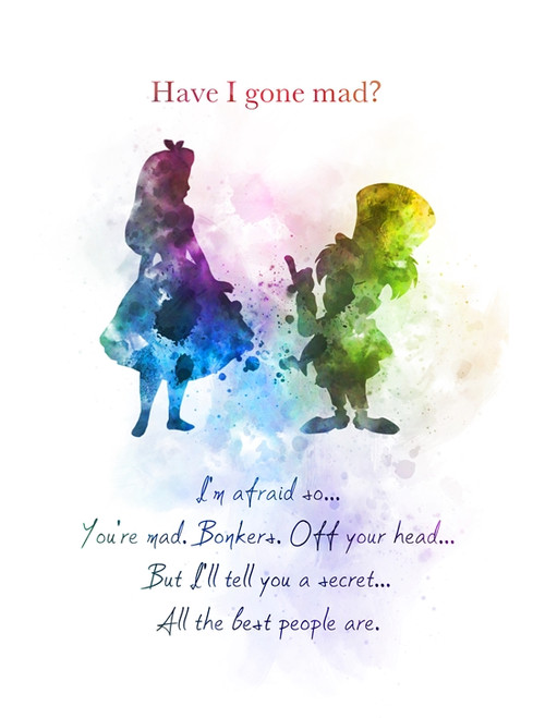 Alice In Wonderland Quotes Mad Hatter Tea Party