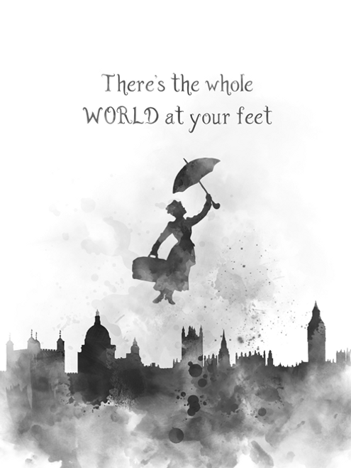 Mary Poppins Quote Black and White