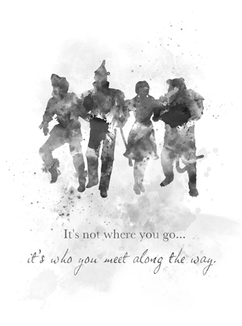 Wizard of Oz Quote Black and White