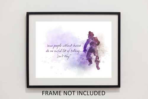 Scarecrow Quote ART PRINT Wizard of Oz, Nursery, Gift, Wall Art, Home Decor - My Subject Art