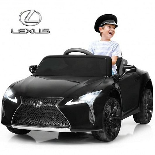 Kids Ride Lexus LC500 Licensed Remote Control Electric Vehicle-Black - Color: Black D681-TY327772BK