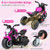 Kids Ride-on Motorcycle 6V Battery Powered Motorbike with Detachable Training Wheels-Blue B593-TQ10215US