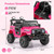 12V Kids Ride on Truck Car with Remote Control Threaded Wheels and 3 Speeds-White B593-TQ10303US