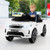 12V Kids Ride On Car with Remote Control Lockable Doors Slow Start System and LED Lights-White - Co D681-TQ10218US-WH