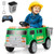 12V Battery Powered Electric Vehicle with Remote Control and Trash Bin-Green - Color: Green D681-TQ10290US-GN