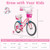 Kids Bicycle with Training Wheels and Basket for Boys and Girls Age 3-9 Years-18 inches - Color: Pi D681-TS10046PI