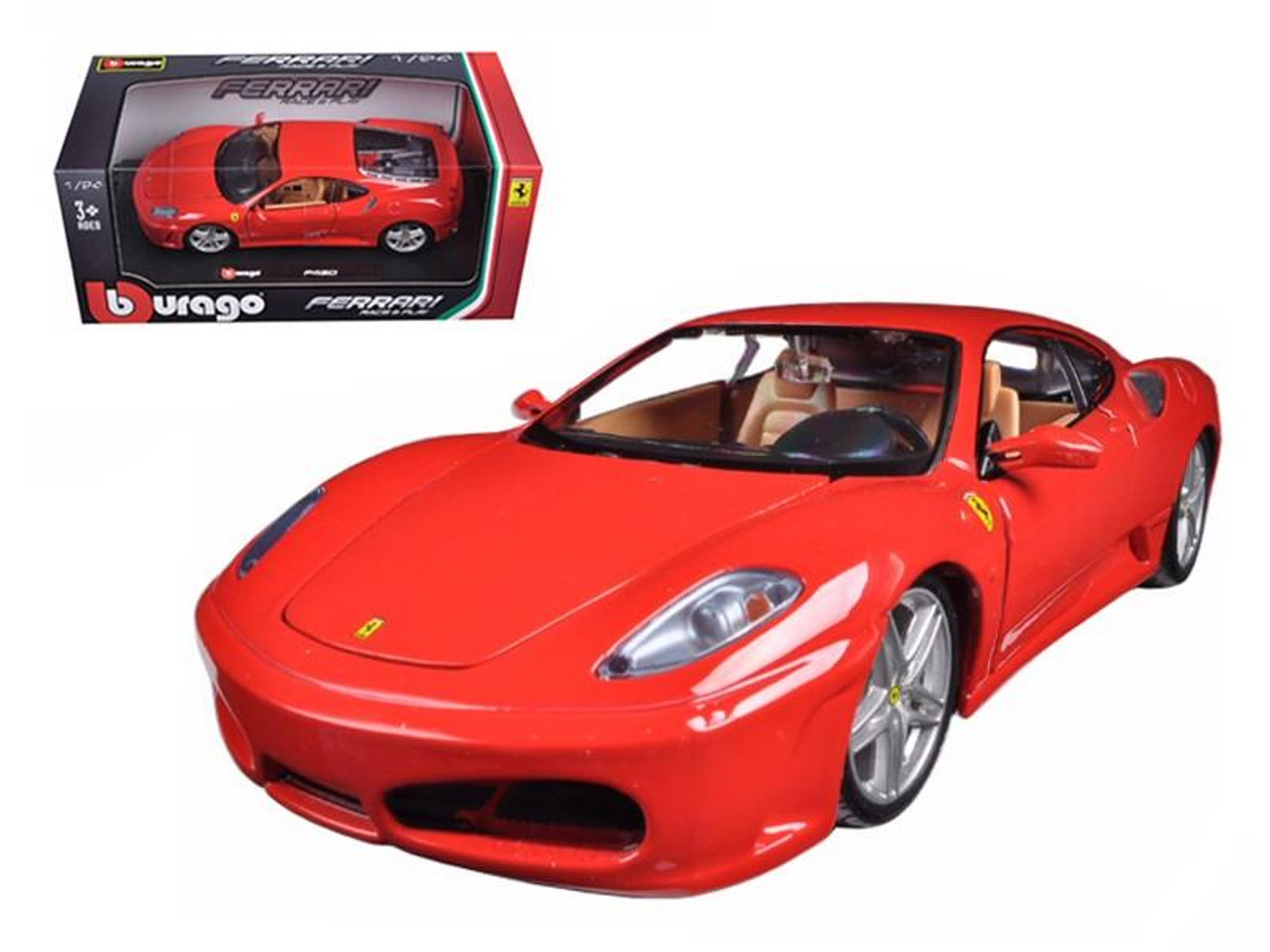 cel Uitbreiding nauwelijks Ferrari F430 Red 1/24 Diecast Model Car by Bburago 26008r