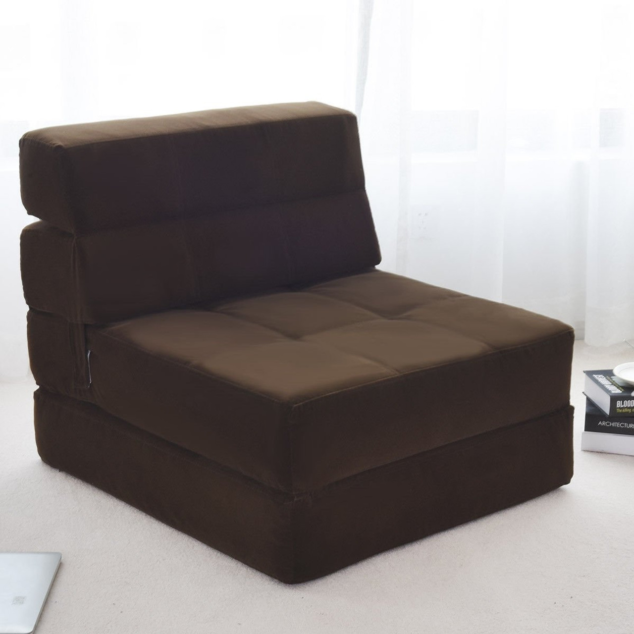 Tri Fold Folding Chair Convertible Sleeper Bed Hw58039cf By Cw