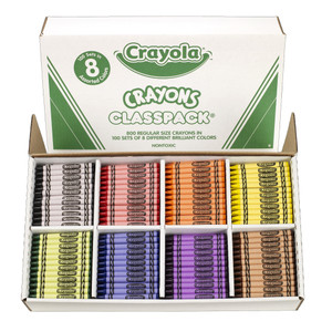 Crayola BIN528019 Crayon Classpack 64 Colors Pack of 832 Reg Size 