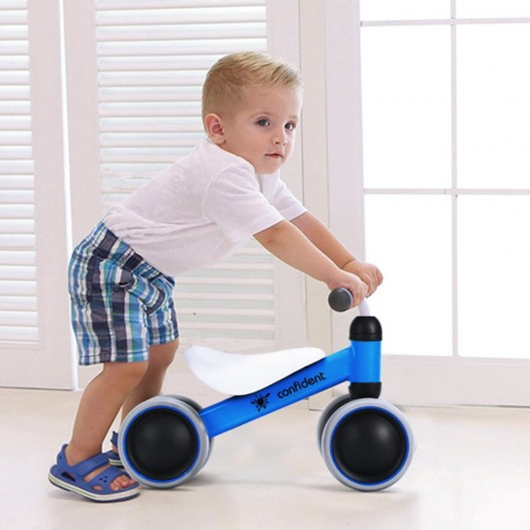 4 Wheels Kids No Pedal Balance Bike-Blue TY576041BL