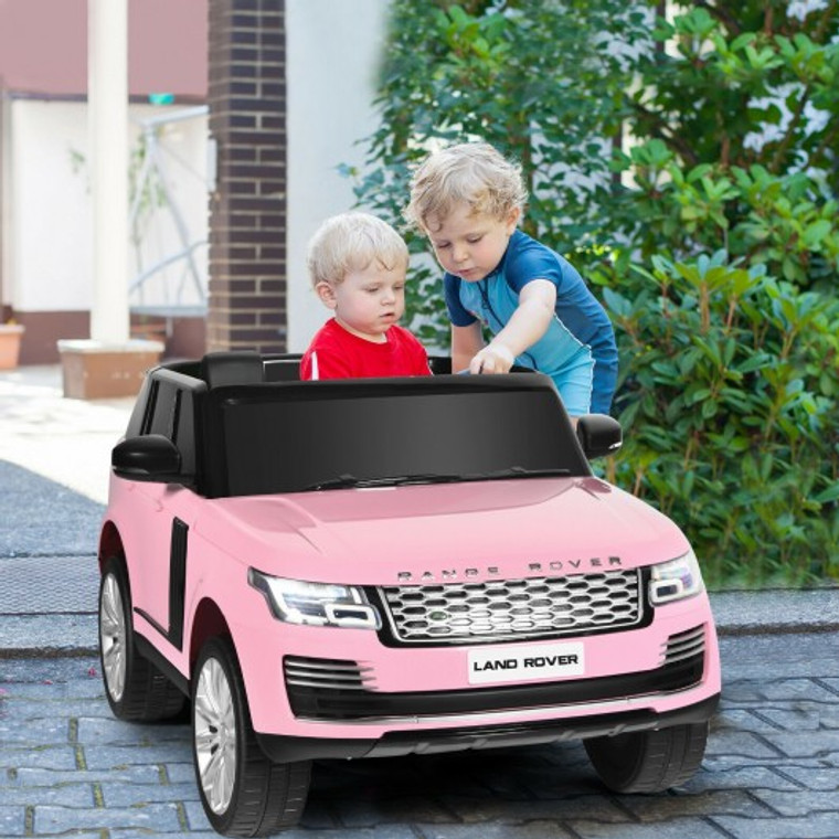 24V 2-Seater Licensed Land Rover Kids Ride On Car With 4Wd Remote Control-Pink TQ10018PI