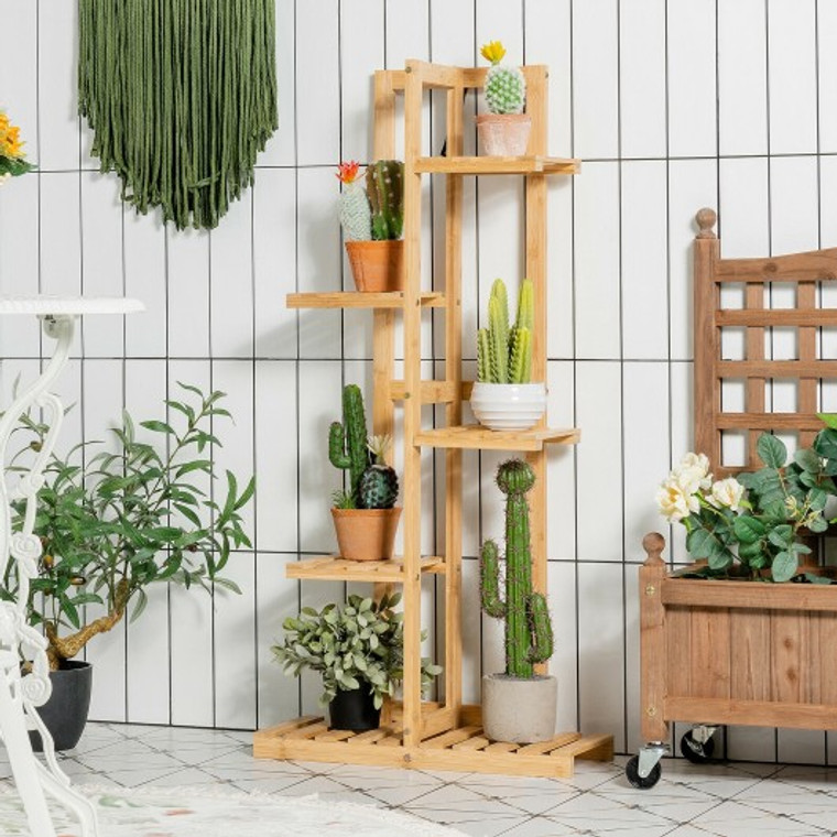 5 Tier 6 Potted Plant Stand Rack For Patio Yard HZ10010