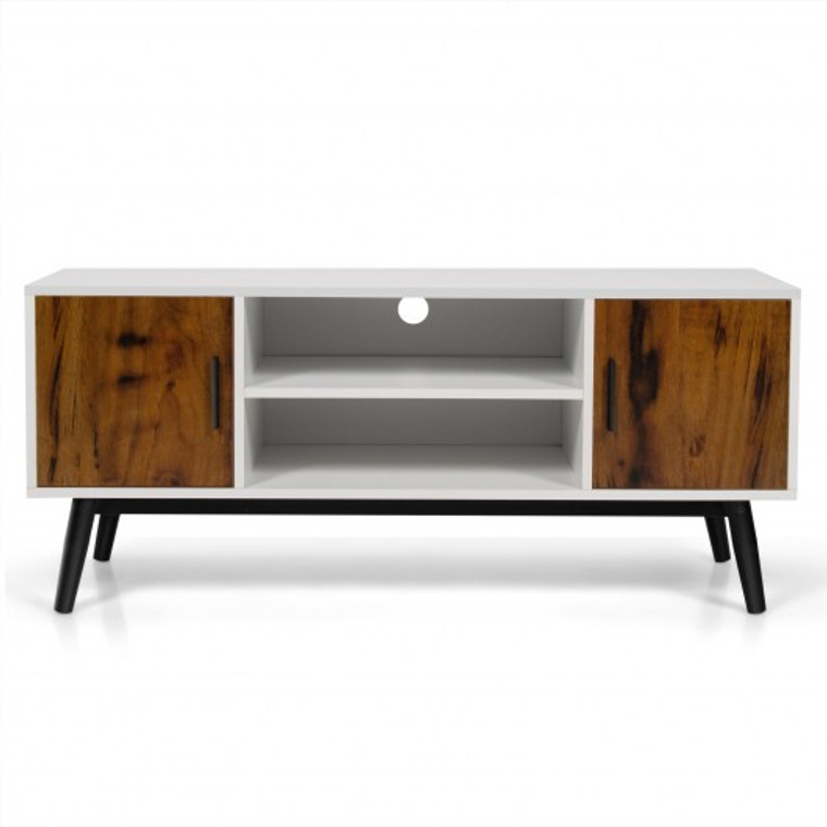 Modern Tv Stand With Cabinets And Open Shelves HW67262