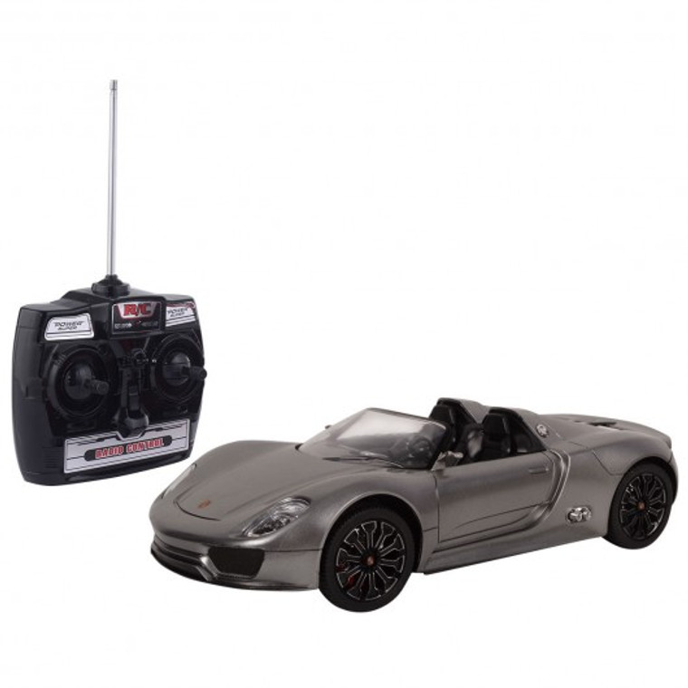 1:14 Porsche 918 Licensed Electric Radio Remote Control Rc Car W/Lights-Silver TY561379SL