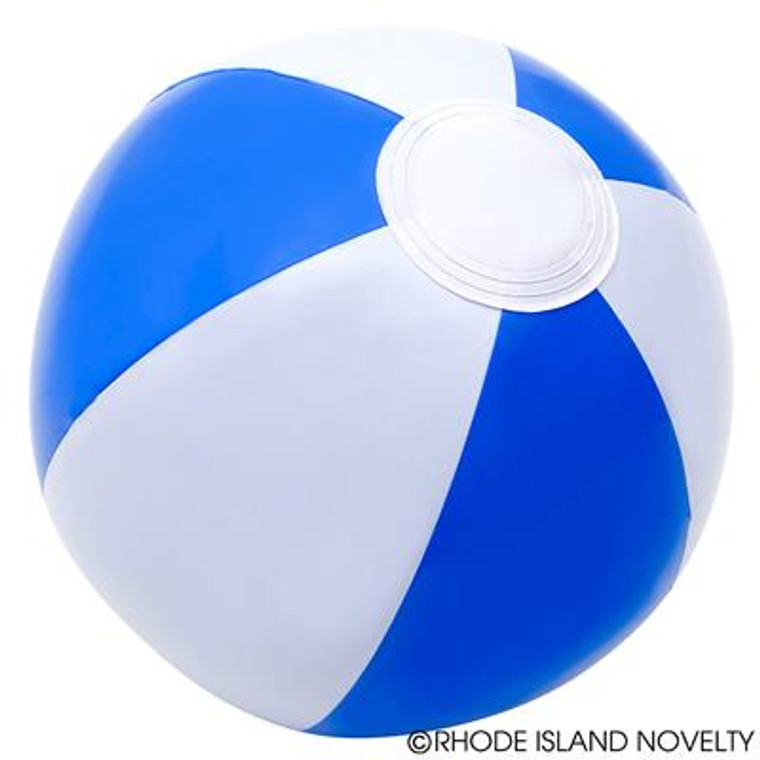 12" Blueandwhite Beach Ball IBBLU12 By Rhode Island Novelty