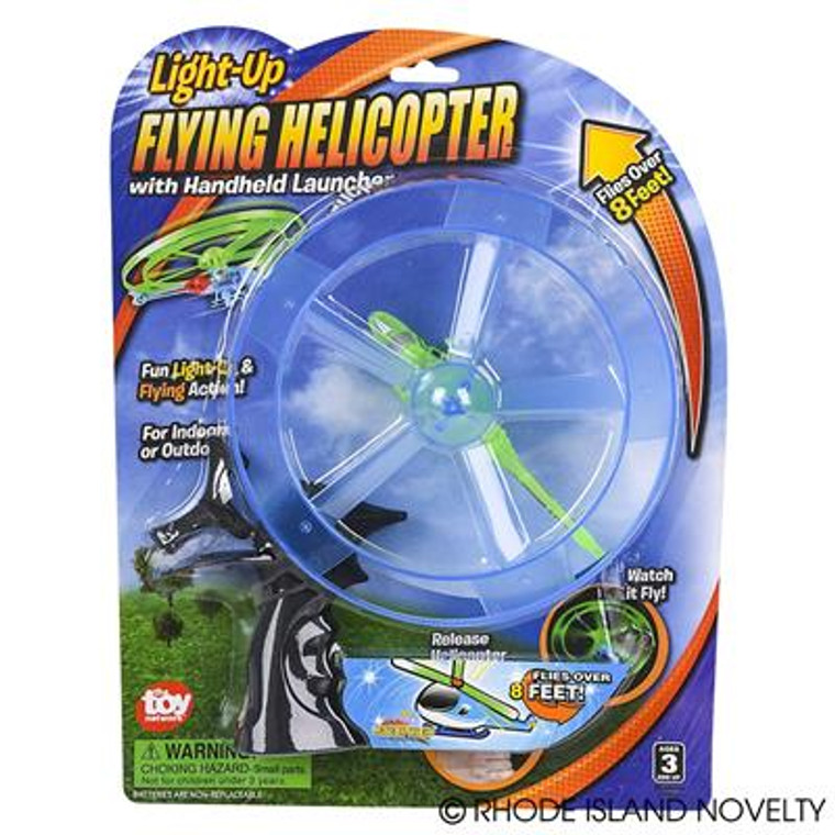 Light-Up Rip Cord Helicopter TYHELED By Rhode Island Novelty