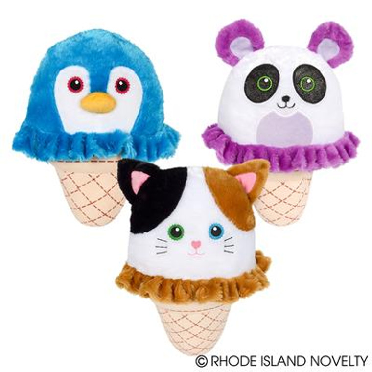 16" Ice Cream Cone Animals PFICC40 By Rhode Island Novelty(1 Piece Only)