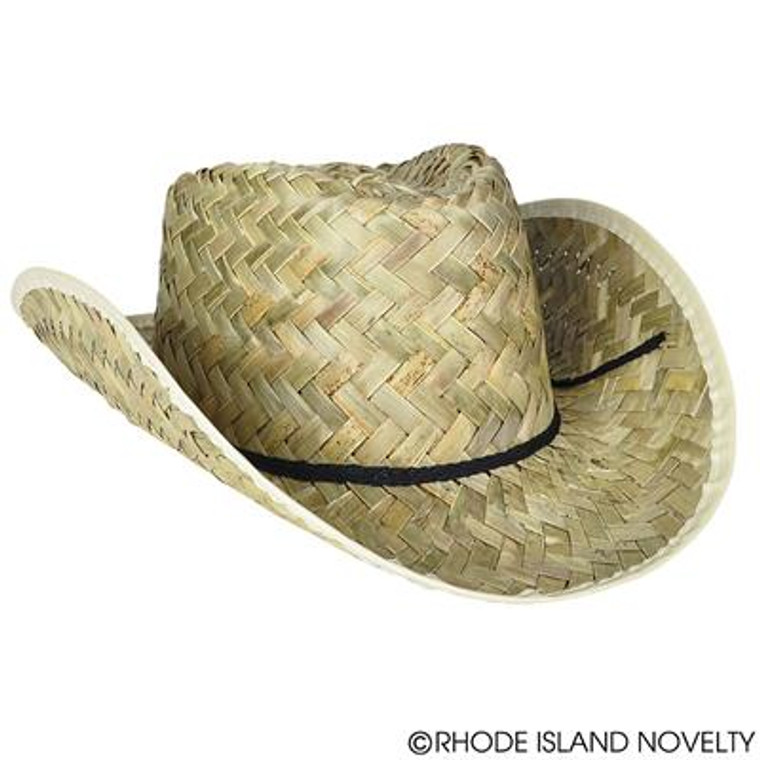 Straw Cowboy Hat HAMEXCO By Rhode Island Novelty