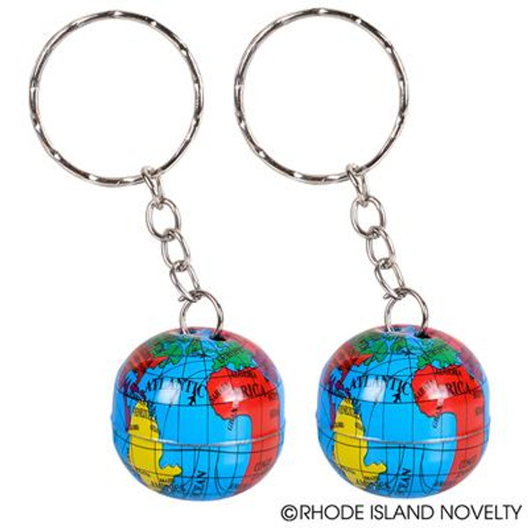 1" Globe Keychain KCMGLOB By Rhode Island Novelty