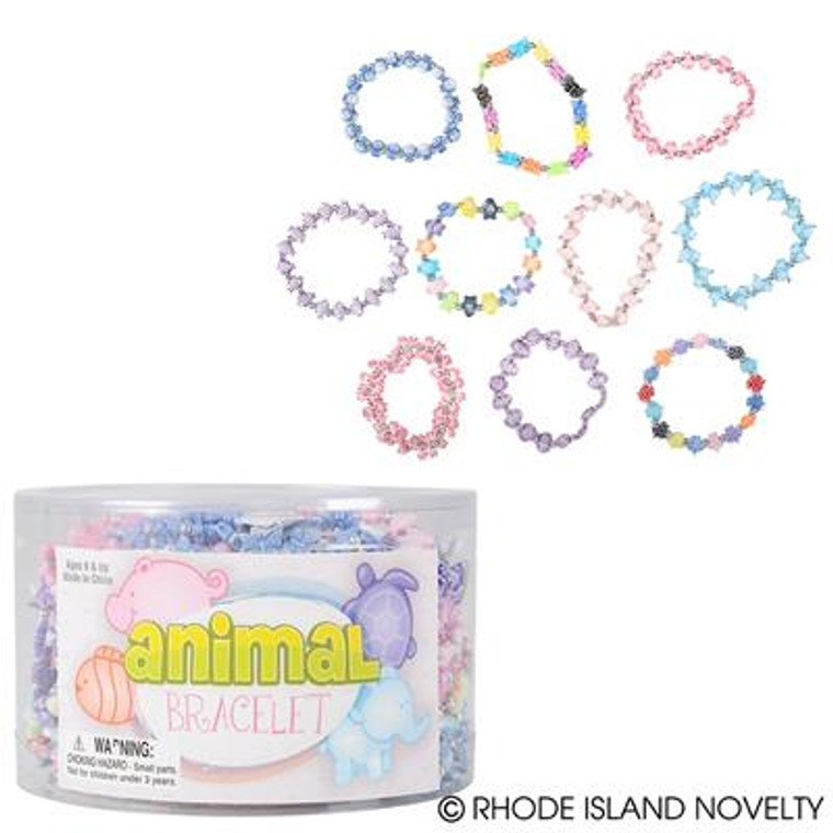Animal Stretch Bracelets (72Pc/Un) JBANIST By Rhode Island Novelty